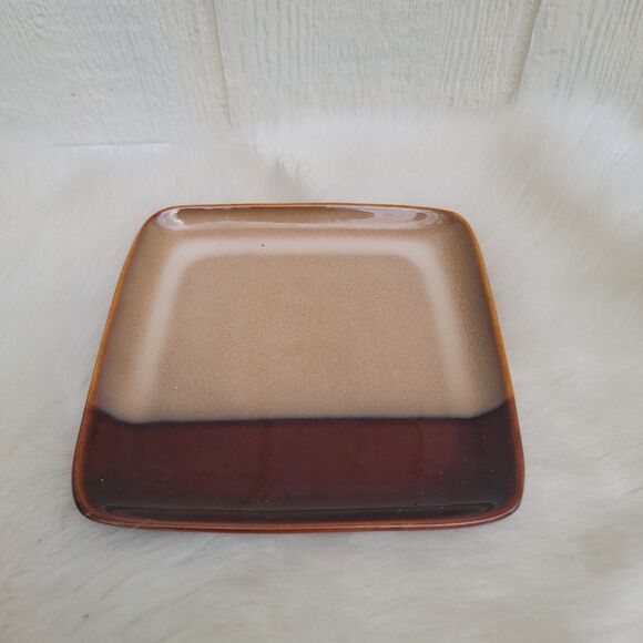 Sango 4976 Eclipse Brown Square Salad Plate - Picture 1 of 3